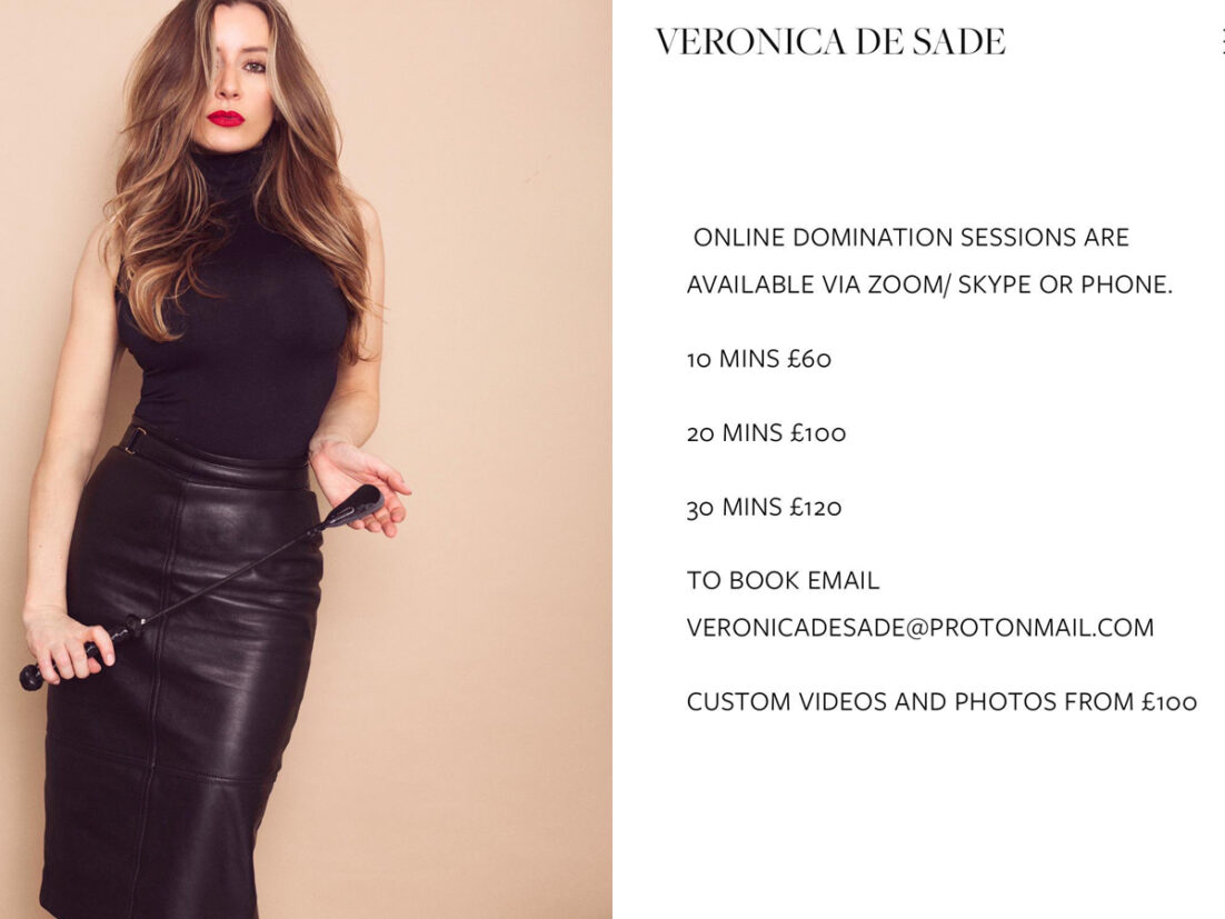 London Mistress Veronica De Sade